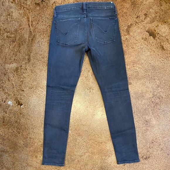 Hudson krista super skinny grey distressed ankle cropped jeans - Picture 7 of 8